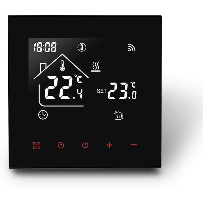 Intelligenter WLAN-Thermostat für Gasheizungen, Raumthermostate, programmierbarer Smart-Thermostat, Tuya Smart-Thermostat kompatibel mit FOREHILL