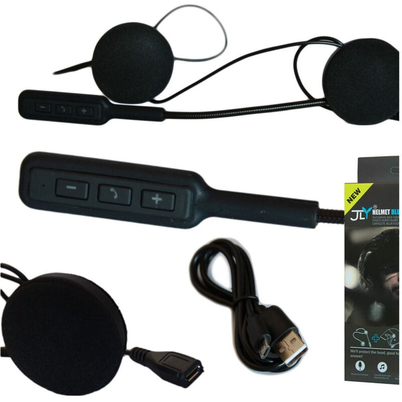 Trade Shop Traesio - Trade Shop - wasserdichte bluetooth-sprechanlage für motorradhelm, MP3, bt-mikrofon, kopfhörer -