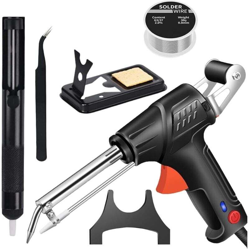 Intern beheizte Industrieschweißwerkzeuge, multifunktionaler Lötkolben, Schweißpistole, tragbares Schweißgerät, Schweißgerät (schwarz, externe