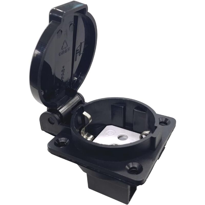Aougo - IP44 wasserdichte europäische Steckdose für Typ E/F-Steckdose, 16 a, staubdichte deutsche/französische Industriesteckdose mit Abdeckung für
