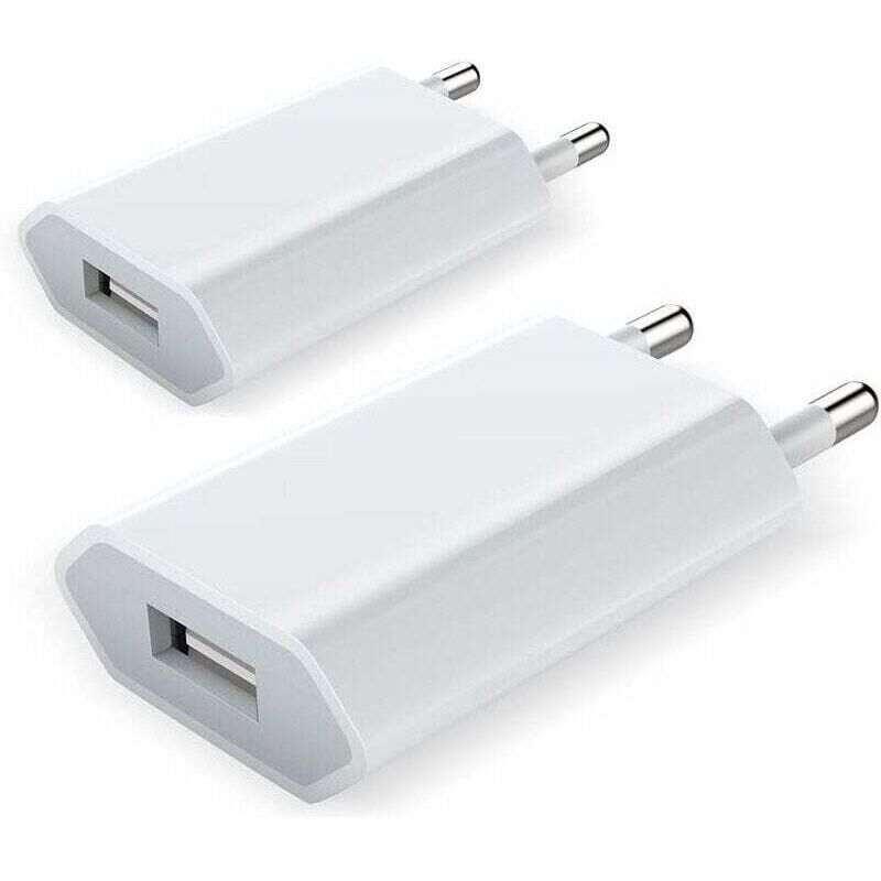 Aiperq - iPhone-Ladegerät, USB-Wandladegerät, 2er-Pack, universelles USB-Wandadapter-Ladegerät und Ladegerät für iPhone 7 8 Plus 11 12 Mini Pro Max xs