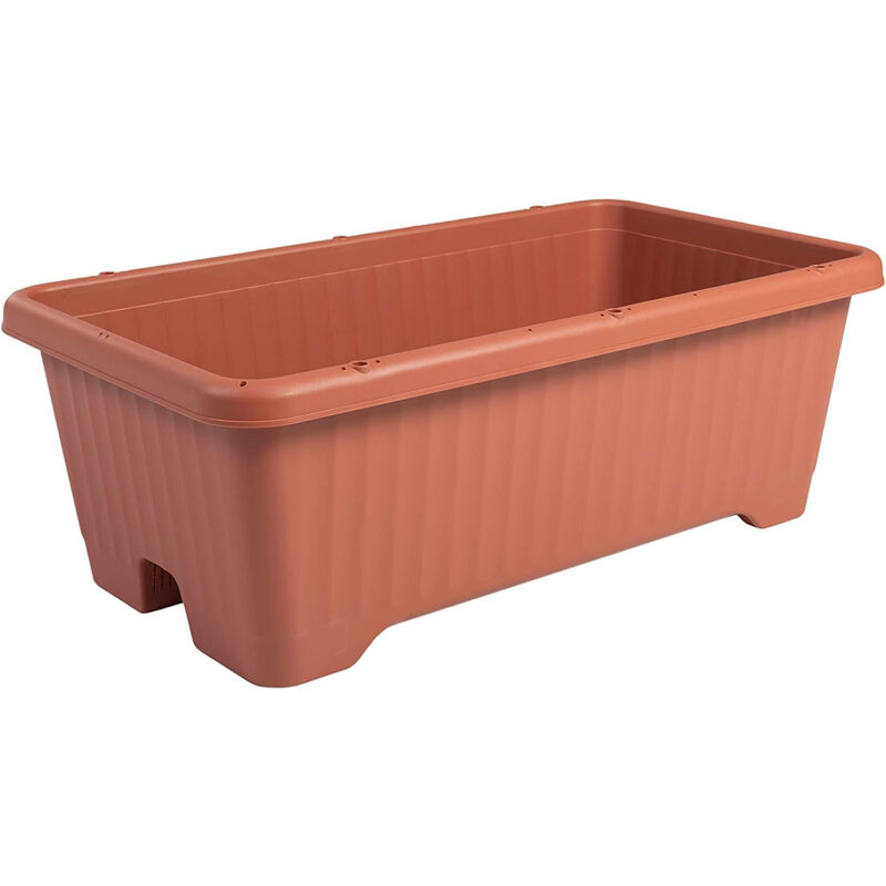 Iris Ohyama - Air Gemüsetopf 730 Air Gemüsetopf mit Wasserablaufsystem für die Gartenarbeit, braun