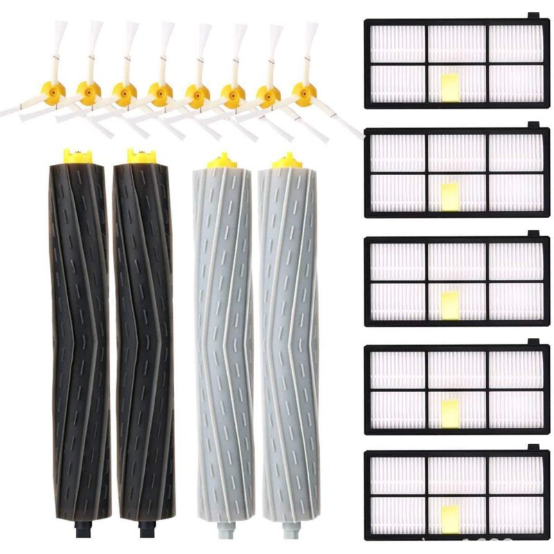 IRobot Accessories for 960 980 895 880 870 871 etc, 800/900 Series Brush Replacement Parts Kit for iRobot Roomba Vacuum Cleaner (5+8+4) Ultra-Low