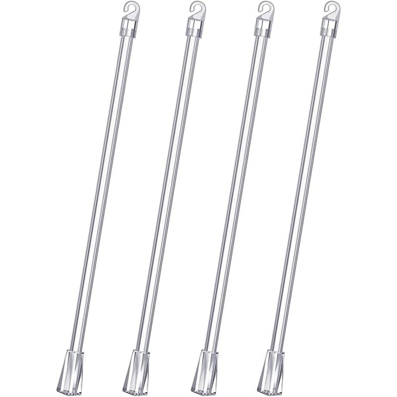Jalousie-Hebestange, 4 Stück 30 cm Jalousie-Gardinenstangen, Drehstange für Rollos, Vorhangöffner, Fensteröffner, Fensterstangenöffner