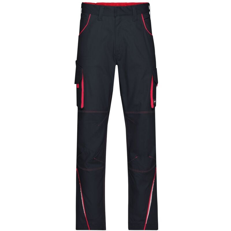 James & Nicholson Funktionelle Arbeitshose JN847 Gr. 26 carbon/red