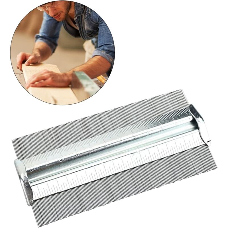 Jauge de contour en métal pour copier avec précision le duplicateur de forme irrégulière, le traçage de bois