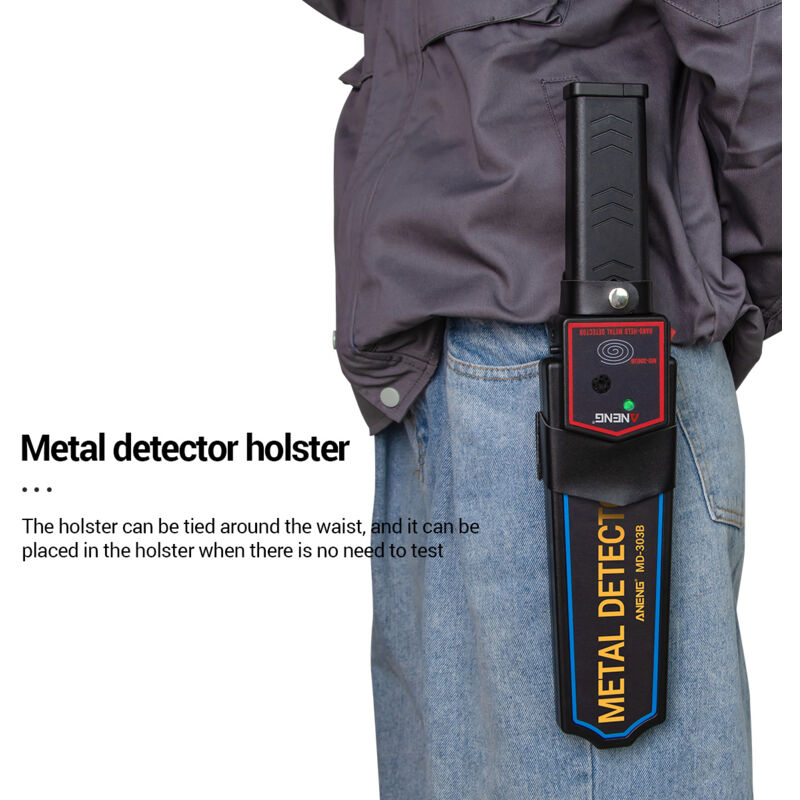 Jeffergarden - Aneng MD-303B Metalldetektor Tragbarer Finder Professioneller Sicherheit Hochsensitivitätssicherheit Inspektionsinstrument Prüfung