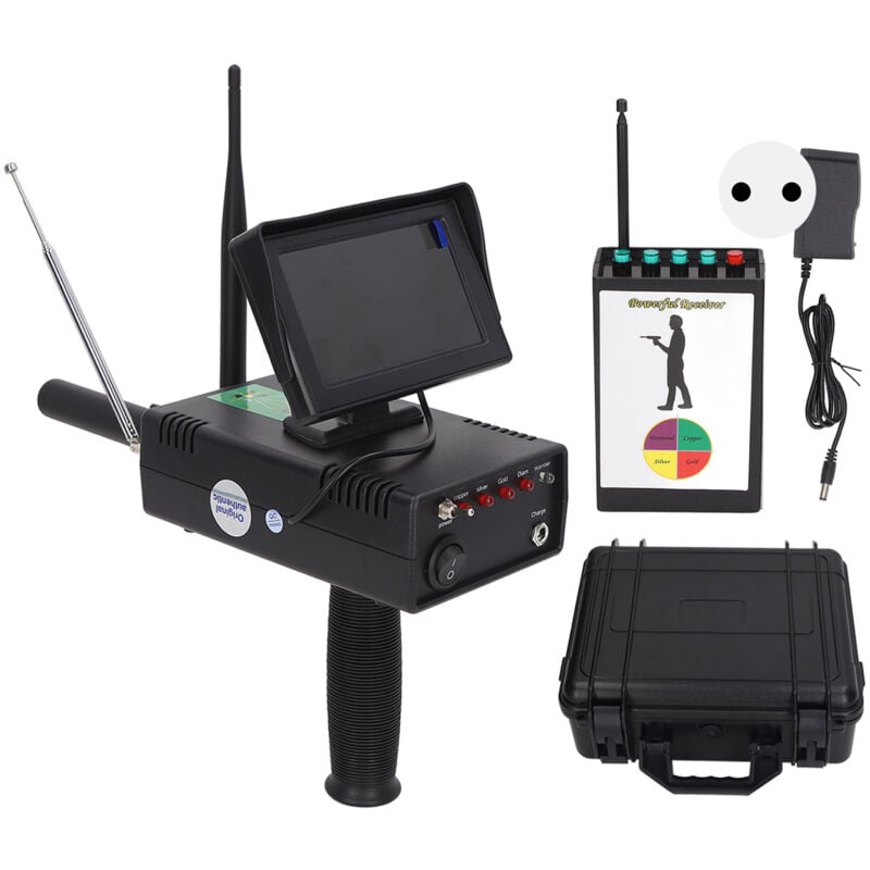 Metalldetektor mit Fernbedienung, wiederaufladbar, empfindlicher, schneller Scan-Untergrundfinder für Gold - Jeffergarden