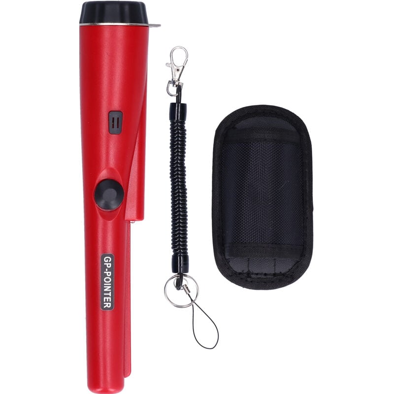 Metalldetektor Professional Portable Waterproof Handheld mit led LightDark Red - Jeffergarden