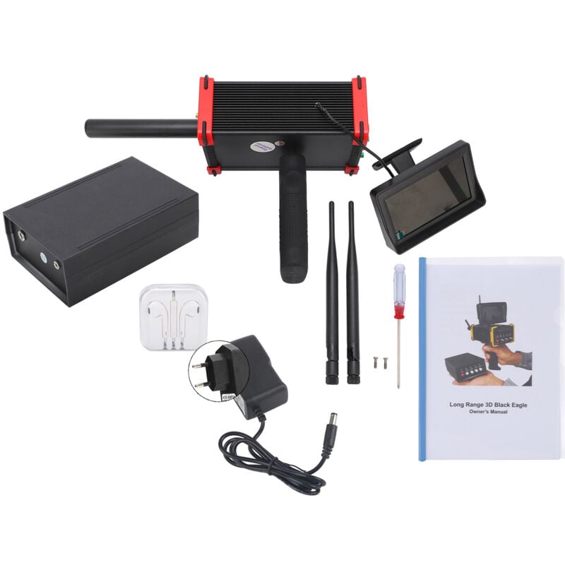 Metalldetektor Unterirdischer Scanner High Definition Screen Schatzsucher für Gold Silber Kupfer - Jeffergarden