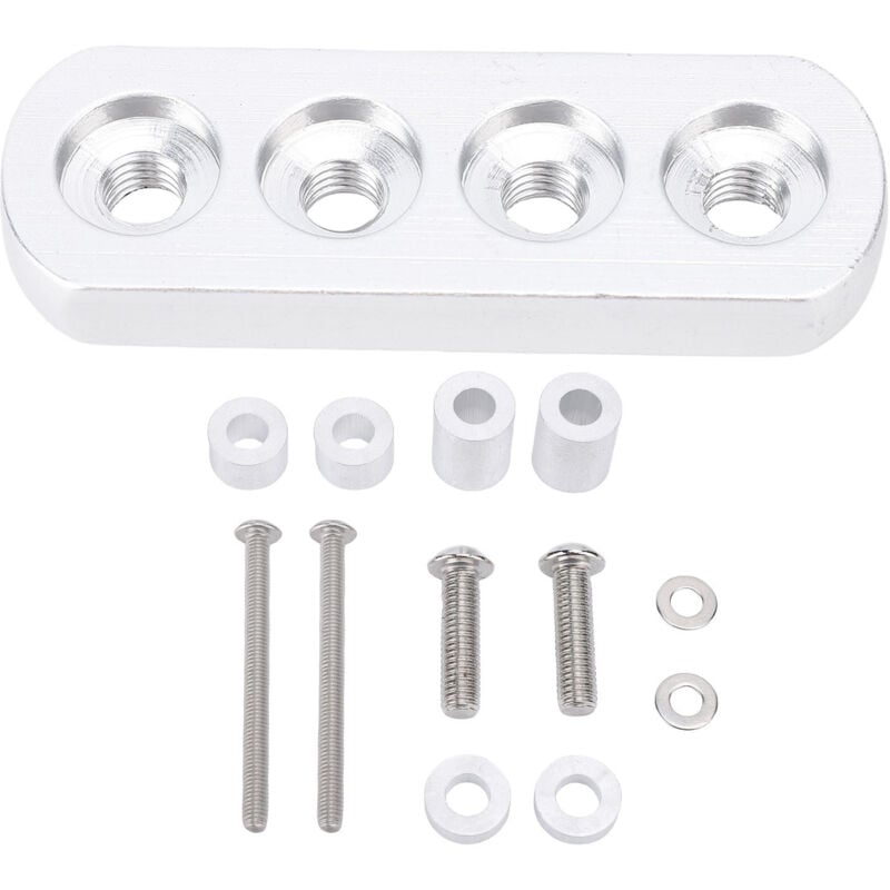 Jeffergarden Motorradlenker Stabilisator Bracket Aluminiumlegierung stilvoller Aussehen Verbessertes Stabilität für Roller Elektrofahrrad Silber