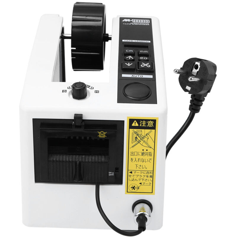 Klebebandabroller, automatische Klebebandabrollmaschine M1000, manuelle transparente Klebebandschneidemaschine AC220V, Schnittlänge 20–999 mm, für