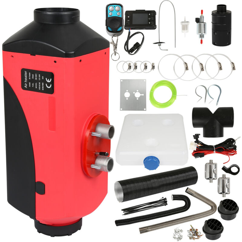 Jiubiaz 12V Diesel Standheizung 8 KW Luftheizung Air Heater Luft Dieselheizung für Auto RV LKW Wohnmobil Bus mit Fernbedienung LCD schalter