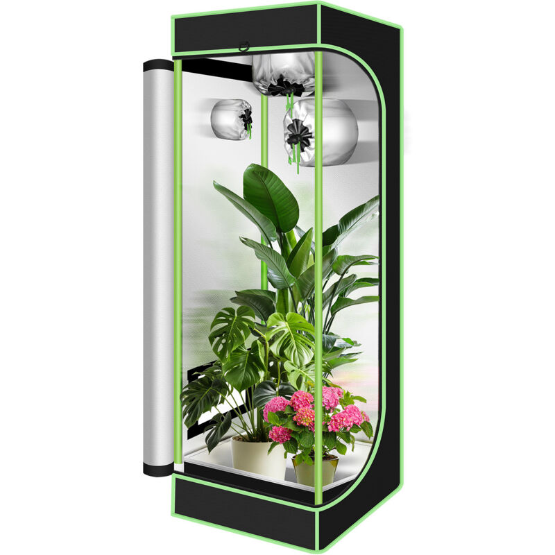 Jiubiaz 40x40x120cm Grow Zelt für Pflanzen Zuchtzelt Gewächshaus Box Garten Anzucht Gemüse Kräuter Grow Schrank