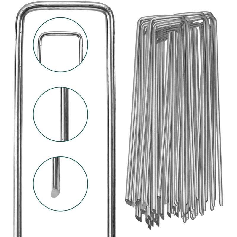 Jiubiaz Heringe Zeltheringe Erdanker 100 Stück Bodenanker Zeltnagel Unkrautvlies Erdnagel