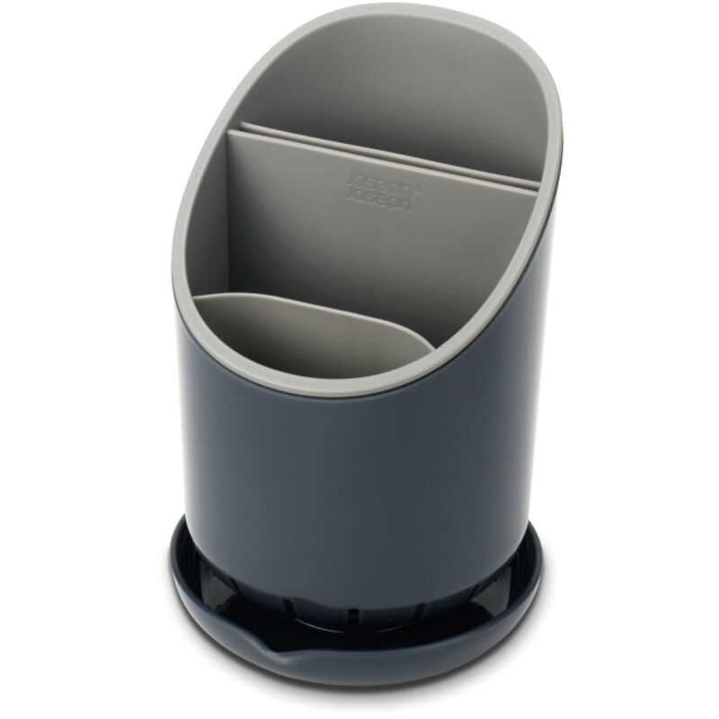 Besteckkasten Joseph Joseph Dock, Besteck- und Messerorganisation, Trennfächer, effiziente Entwässerung, dunkelgrau/grau, spülmaschinenfest