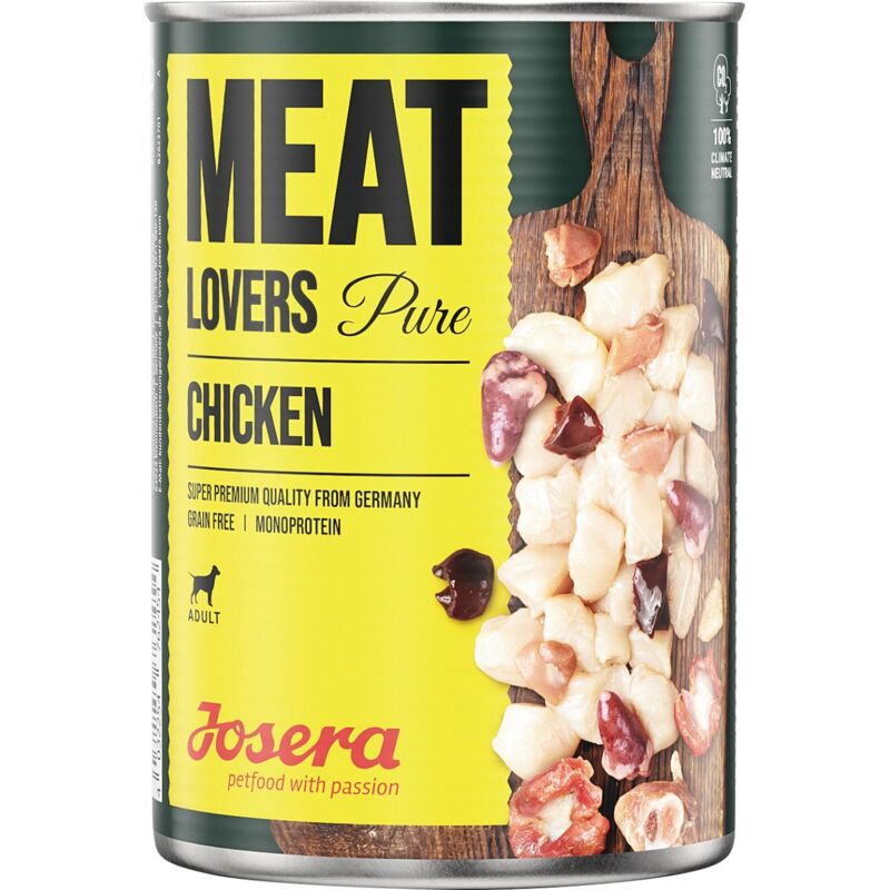 Josera Meat Lovers Hundenassfutter Adult 400 g Huhn Nassfutter Hunde