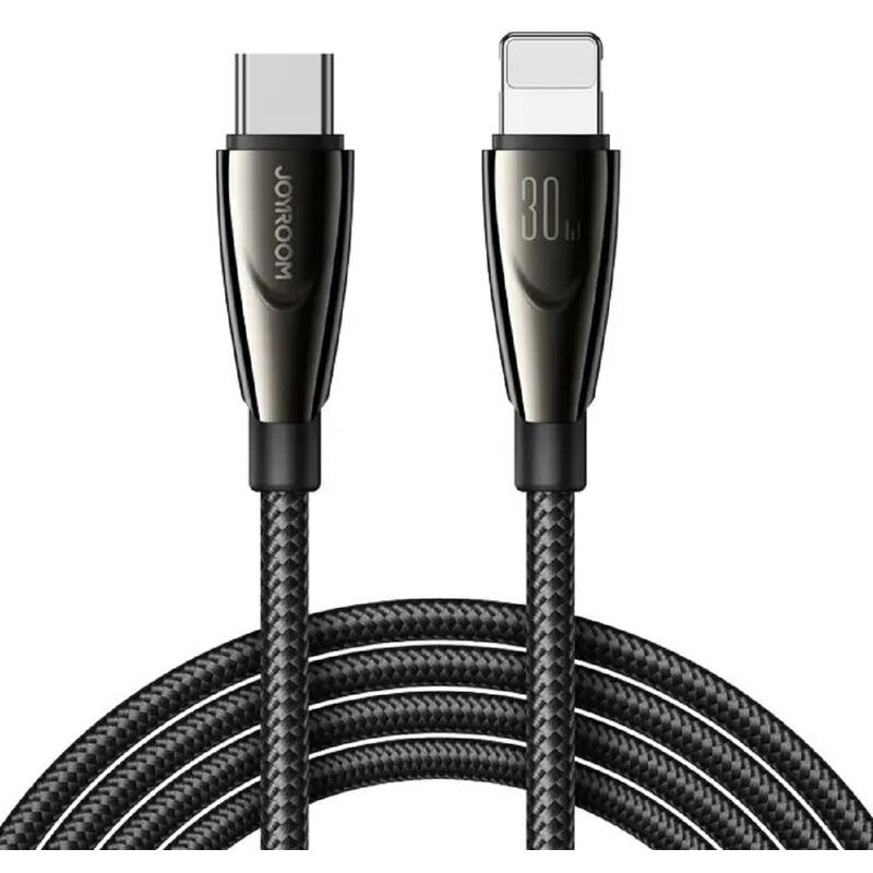 Joyroom Pioneer Series SA31-CL3 USB-C / iPhone-Anschluss 30W 1,2m Kabel - Schwarz