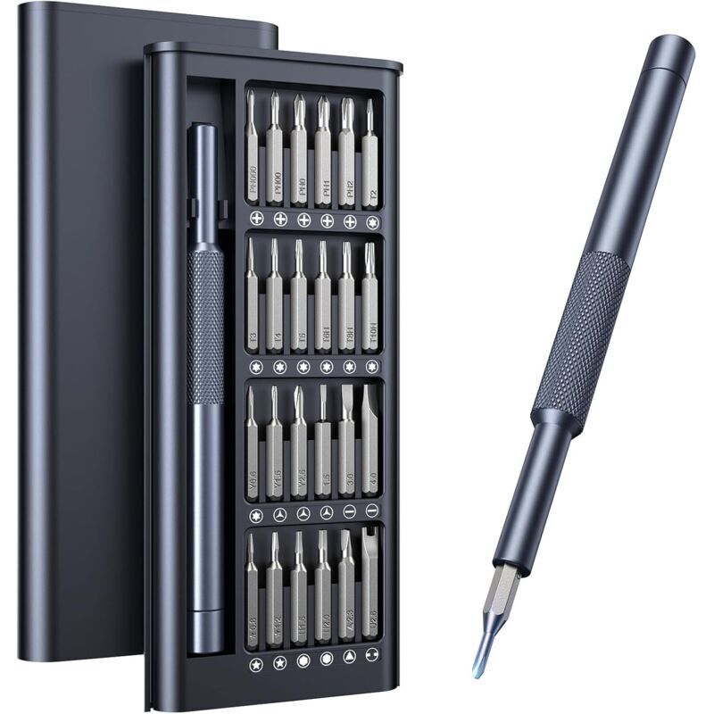 25-in-1 Präzisionsschraubendreher-Set, professionelles magnetisches Mini-Reparaturset für Handys, Computer, Uhren, Laptops, Türklingeln, Brillen und