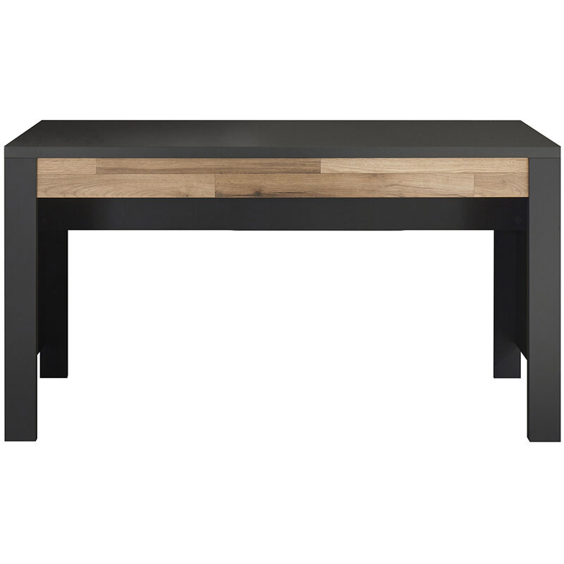 Jugendzimmer Schreibtisch 140 cm DARWIN-78 in grau mit Montana Eiche Nb., b/h/t ca. 140/74/60 cm