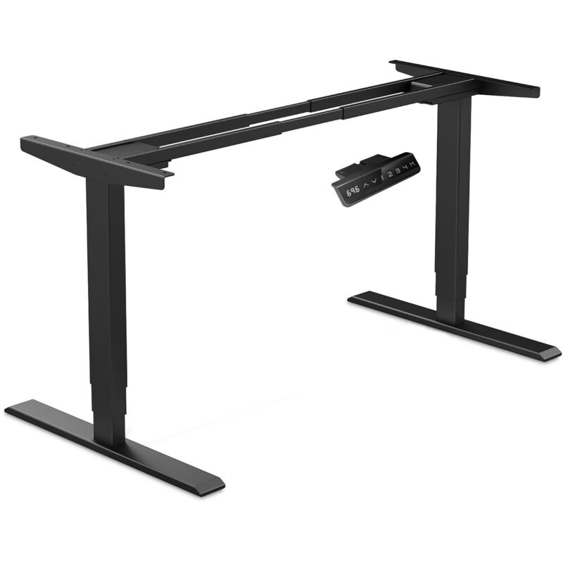 CAVO Tischgestell TG2-80 schwarz elektrisch höhenverstellbar 590 - 1240 mm Breitenverstellung 1080 - 1600 mm Tragkraft 80 Kg