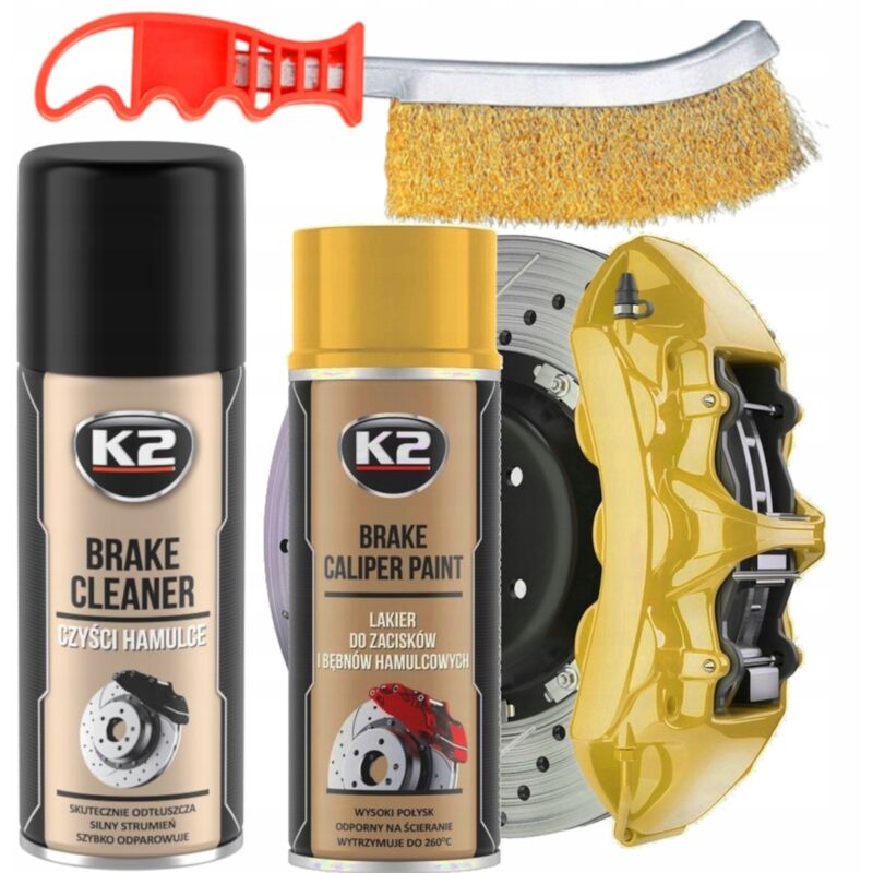 K2 Bremssattel-Lackierset Spray Gold
