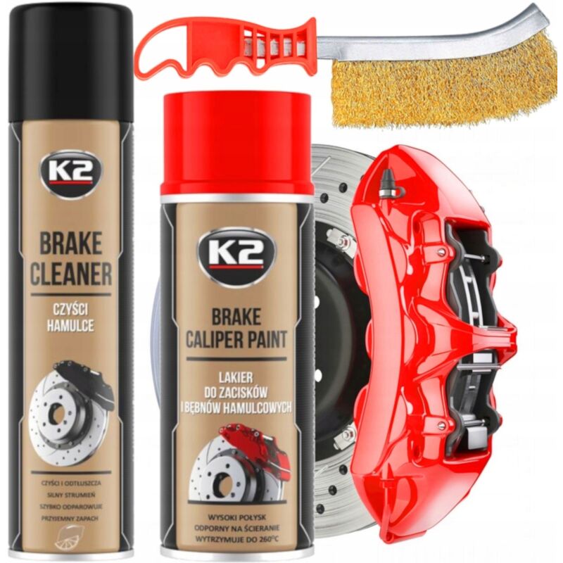 K2 Bremssattel-Sprühfarbe Rot Set