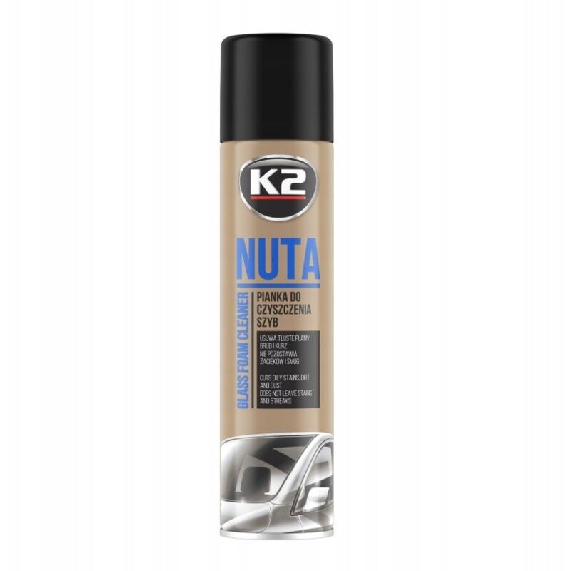 K2 Glasreiniger, entfernt Nikotin & Zamack, Glasreiniger, Spray auch für Spiegel & Glas, Toller Duft Aerosol 600 ml