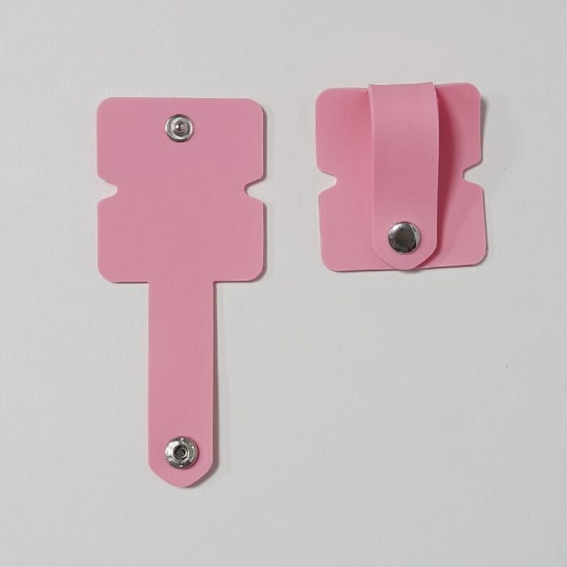 Kabelaufwickler für Kopfhörer, 12 x 5 cm, Silikon-Kabelorganisator, Kopfhörer-Halteclip, Kabelaufwickler, Kabelschlaufe, rosa
