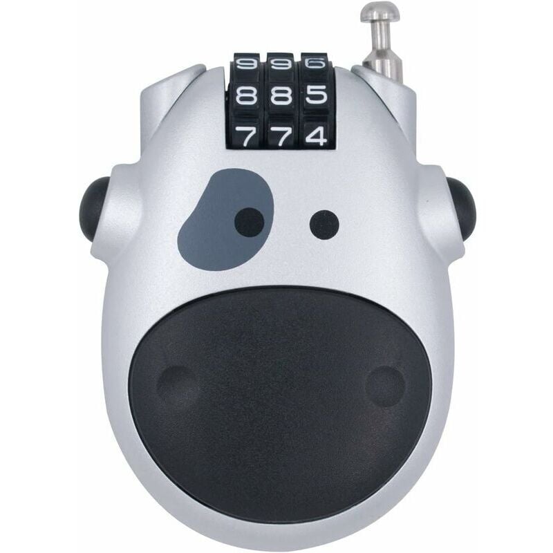 Shining House - Kabelcode-Vorhängeschloss, 3-stelliges Zahlenschloss, abschließbares Zahlenschloss für Reisekoffer und Gepäck, Diebstahlsicherung für