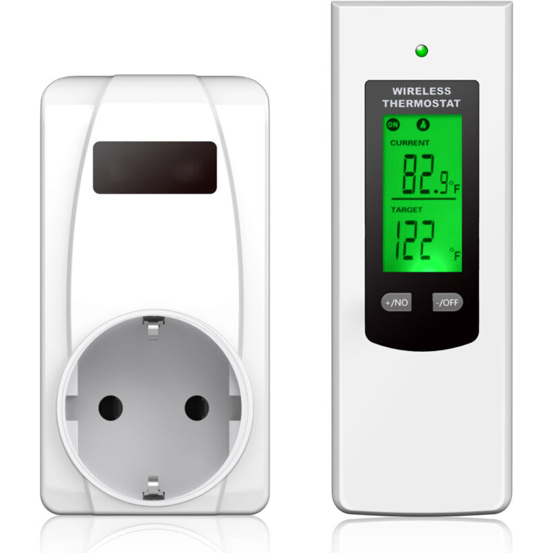 Kabelloses Raumthermostat mit Fernbedienung für Elektroheizung und mobiles Klimagerät
