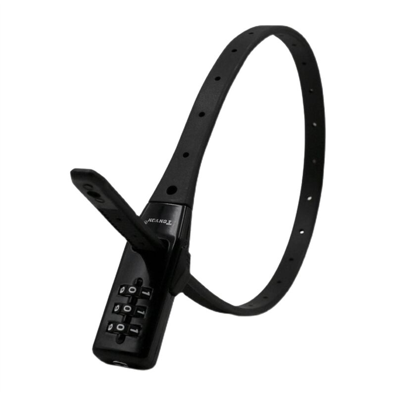 Tlily - Kabelschloss mit Kabelbinder, 3-stellig, verstellbar, für Fahrradträger, Motorradhelm, Skateboard, Ski