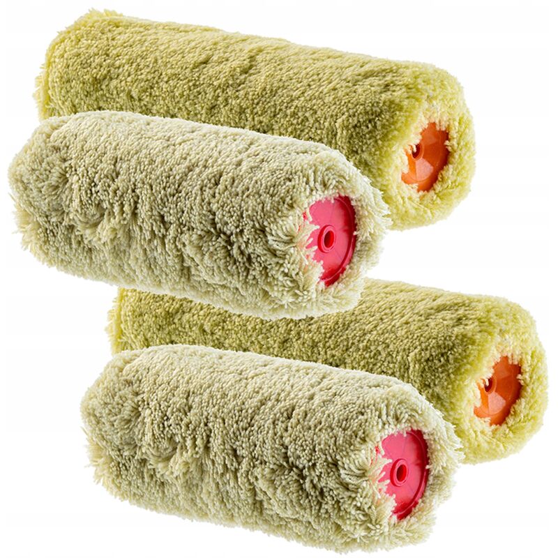 Farbroller Set für Wandfarbe, Malerwalze Set, Grün, 2x 20 cm + 2x 25 cm - Kadax