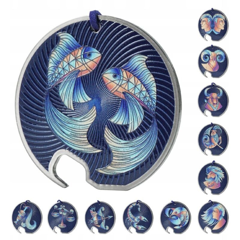 KADAX Flaschenöffner, Zodiak Design, Bieröffner aus Edelstahl, Sternzeichen-Flaschenöffner, Einhand