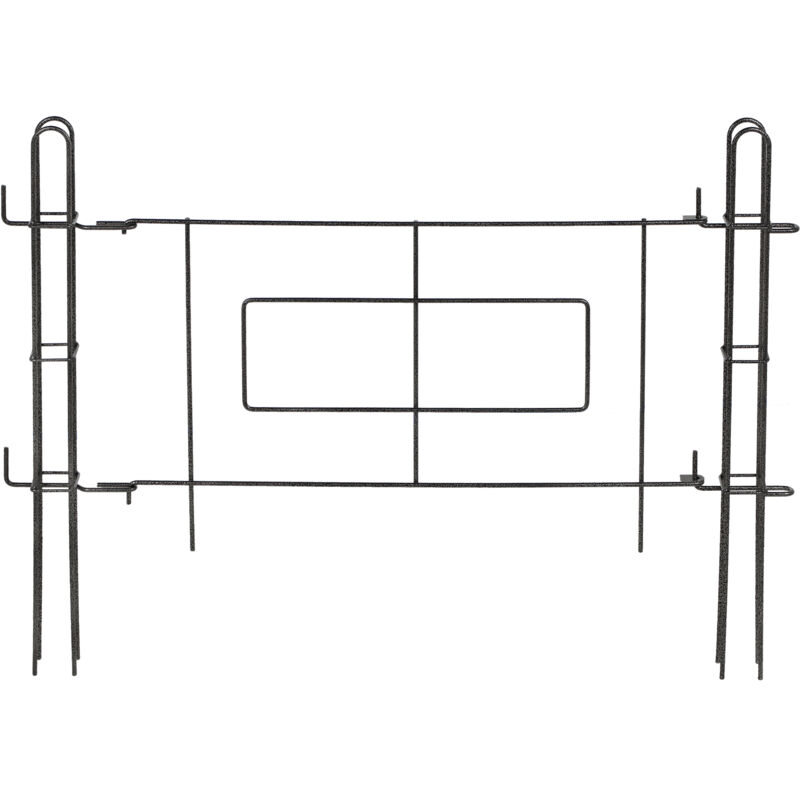 Kadax - Gartentor, Tor aus Stahlstab, pulverbeschichteter Gartenzaun, 93 x 72 cm