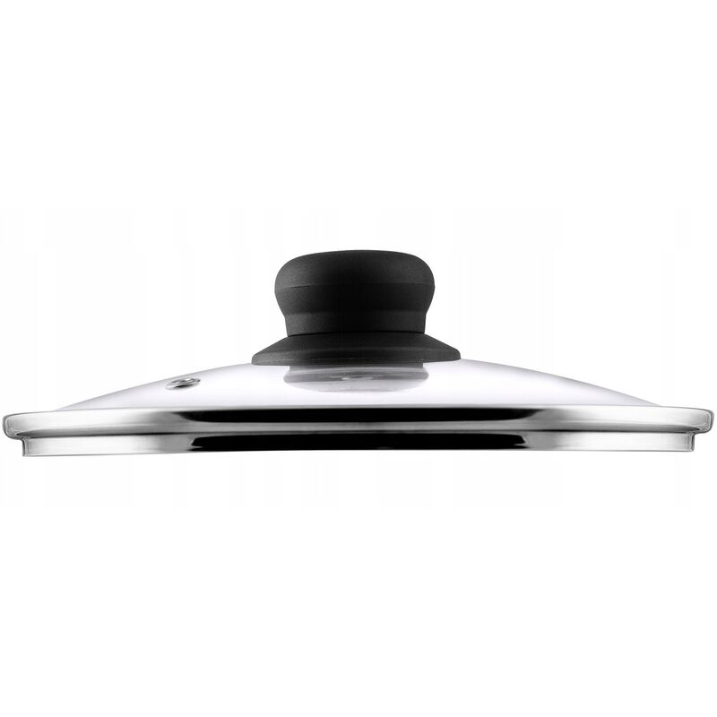 Kadax - Glasdeckel, Topfdeckel, Deckel mit Griff aus Kunststoff, 14cm