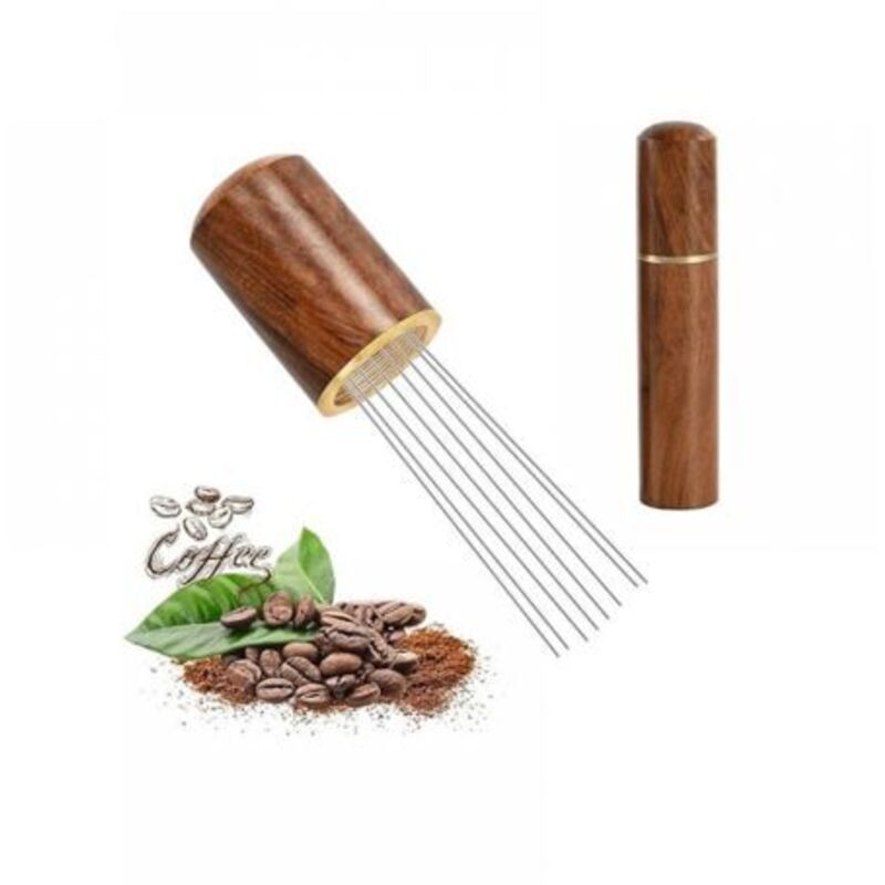 Kaffee-Nadelverteiler-Werkzeug, Kaffee-Distributionswerkzeug, 8 Nadeln 0,4 mm, Espresso-Nadelverteiler, Espresso-Kaffee-Rührer