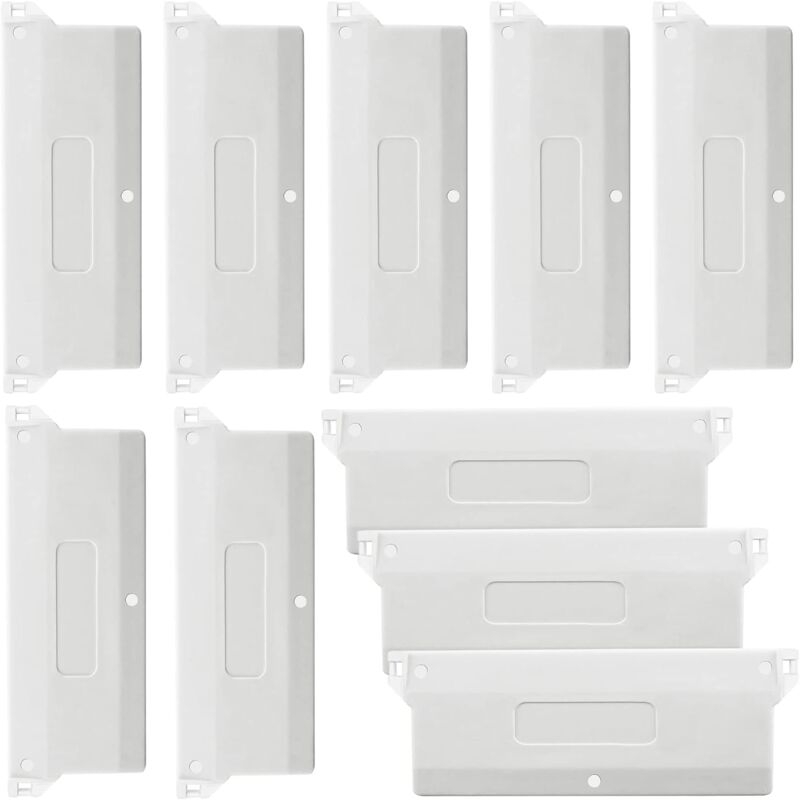 Aiperq - California Jalousie Gewichtsplatte Vertikale Jalousie Gewichte 10 pcs Vertikale Jalousie Gewichte Vertikale Jalousie Lamellen 127mm Weiß