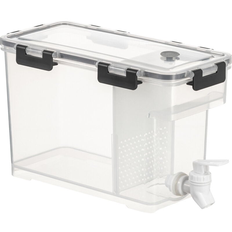 Kalter Wasserkocher mit Wasserhahn – 4 l Kühlschrank-Frucht-Teekanne, Limonaden-Eimer, Kühlschrank-Frucht-Teekanne, großer gefrorener Getränkespender