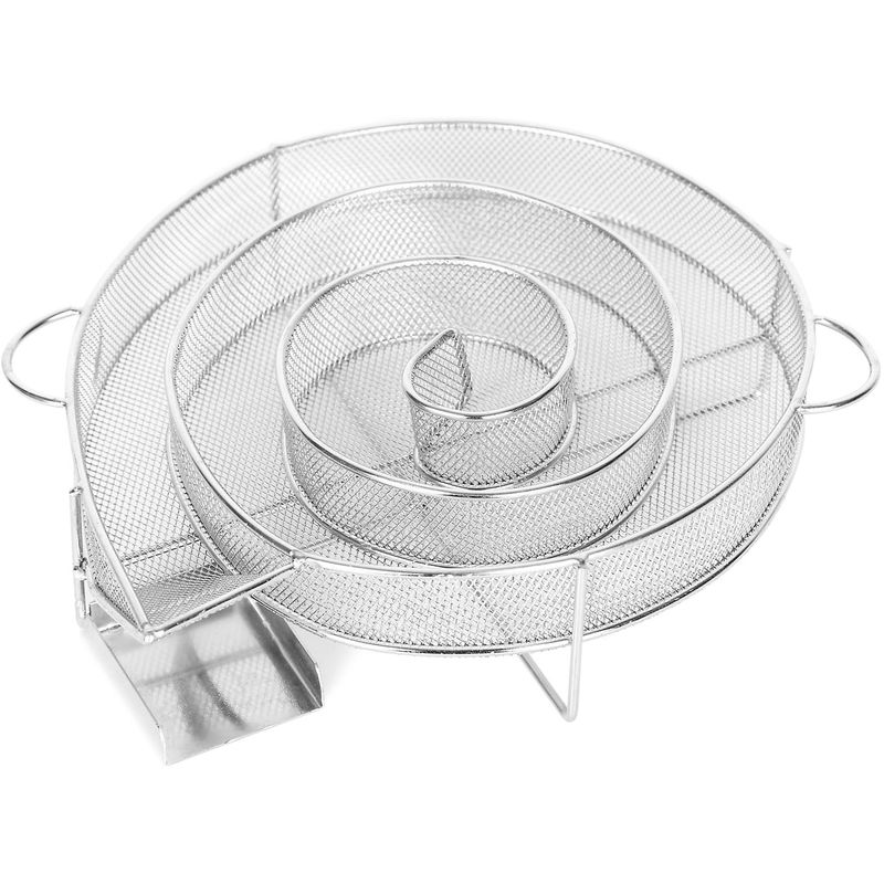 Bbq Räucherschnecke aus Edelstahl 16x4,5cm, Brennzeit bis zu 8 h, Kaltraucherzeuger Kaltrauchgenerator Kalträuchern Smoker Sparbrand Räuchern - Wiltec