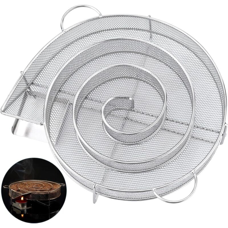 Kaltrauchgenerator, Kaltraucherspule für Fleisch- und Fischräucheröfen, Edelstahl, geeignet zum Kalträuchern in Räucherkammern, Grills, Smokern,