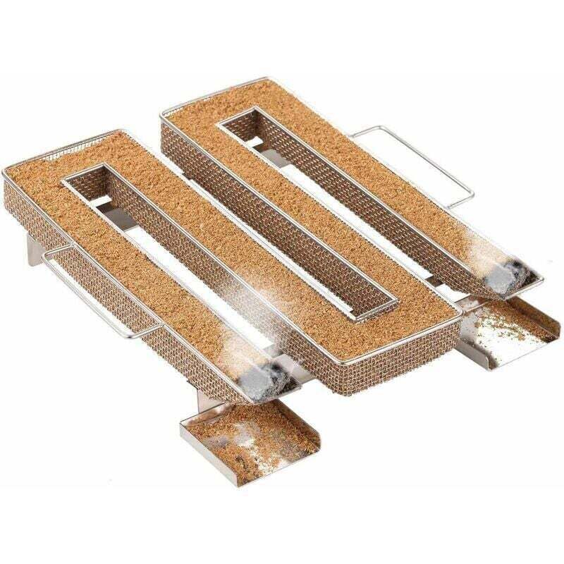 Kaltrauchgenerator mit Griff, Triumph Kaltrauchgenerator aus Edelstahl, Kaltrauchgenerator für Smoker, für Grills und Smoker