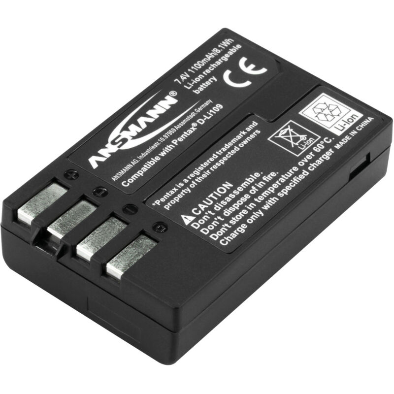 Ansmann - Li-Ion Akku A-Pen D-Li 109 7,4V, 1100mAh, für Foto & Digitalkameras