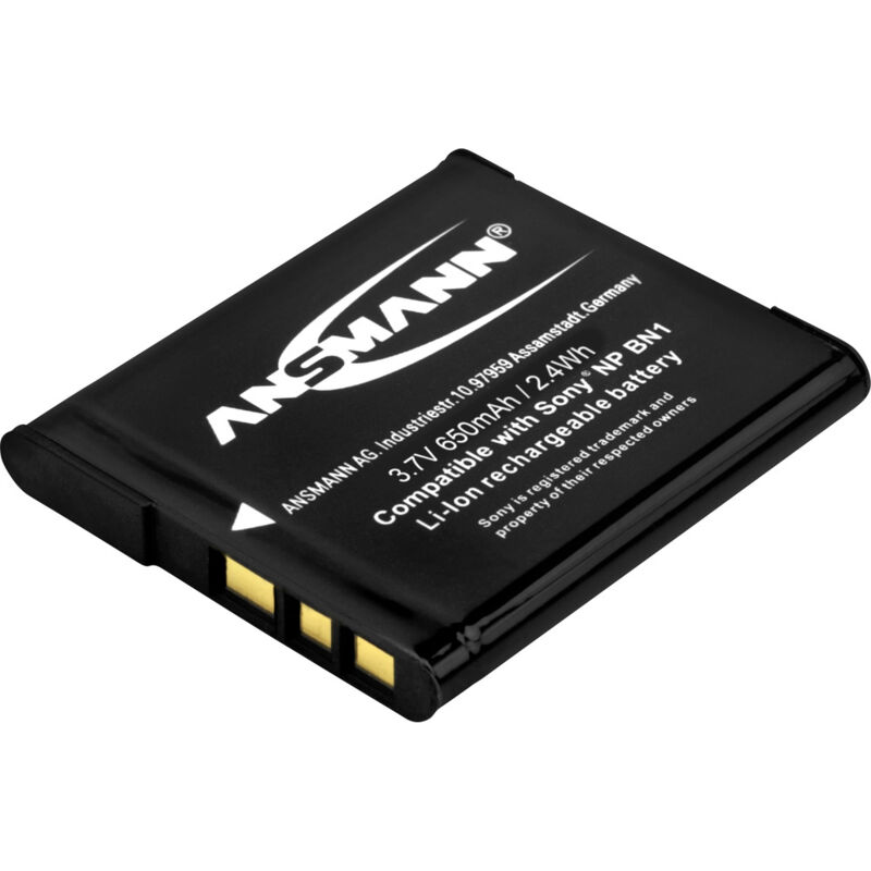 Ansmann NP-BN1 Kamera-Akku ersetzt Original-Akku (Kamera) NP-BN1 3.7 V 650 mAh