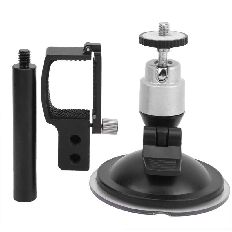 Kamera-Saugnapfhalterung, Saugnapfhalterung für die Autohalterung, Kamerahalterung aus Aluminiumlegierung und Kunststoff für osmo Pocket/Pocket 2 mumu