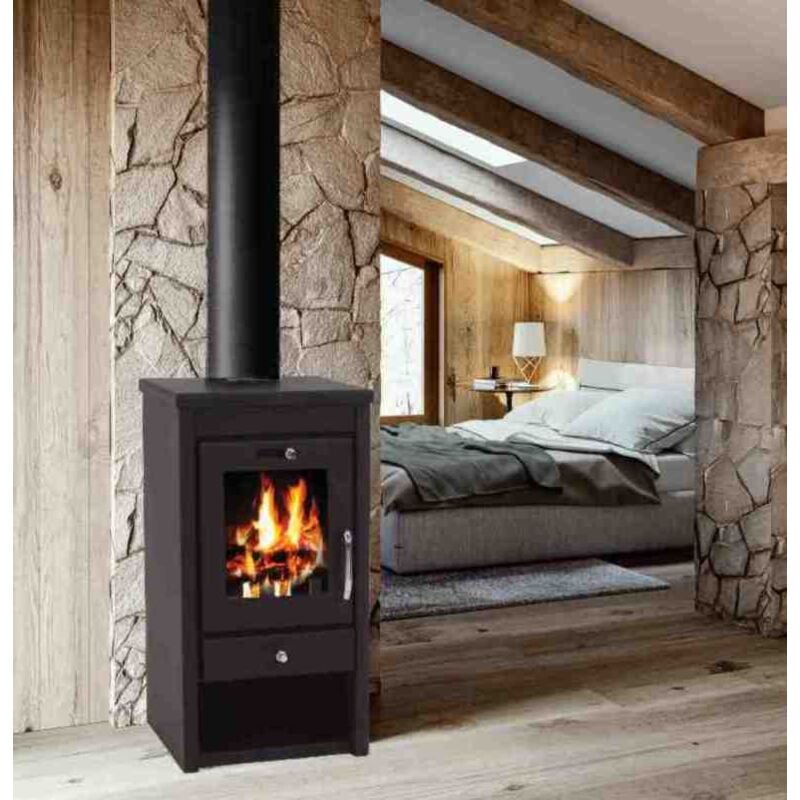 Kaminofen 7kW Holzofen Kachelofen Werkstattofen Heizofen Ofen Kamin A 56310