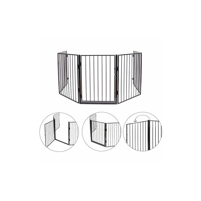 Kaminschutz Schutzgitter Kamin Absperrgitter Kinder Ofen Gitter Laufstall Metall