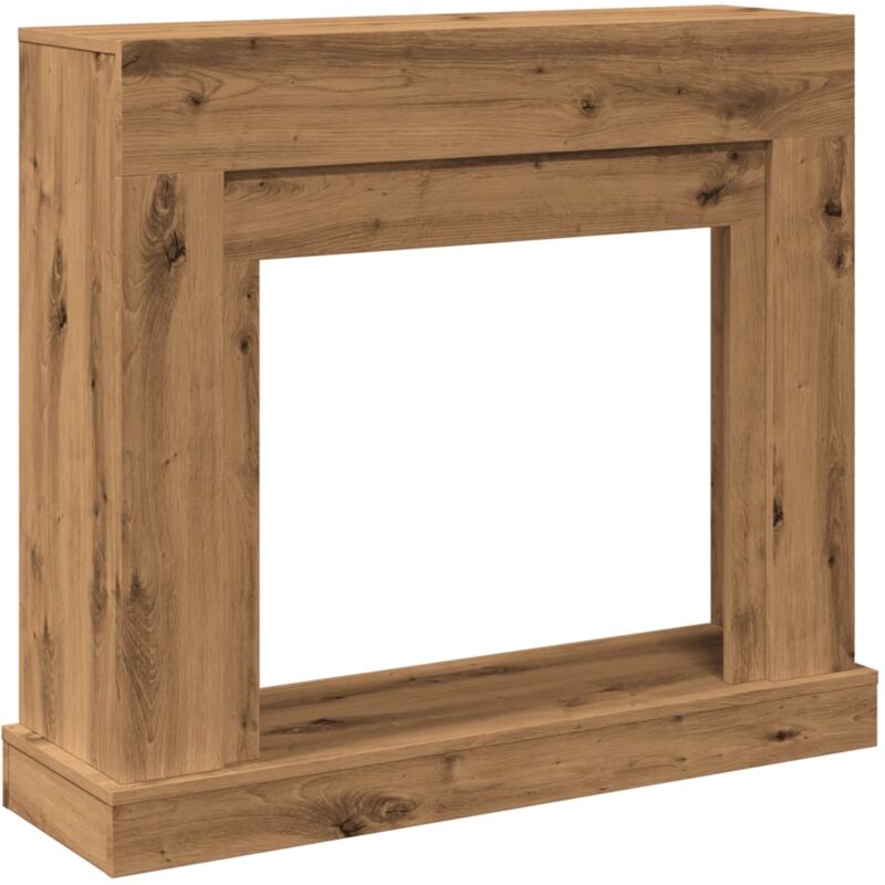 Kaminumrandung Artisan-Eiche 100x30x87,5 cm Holzwerkstoff - Vidaxl