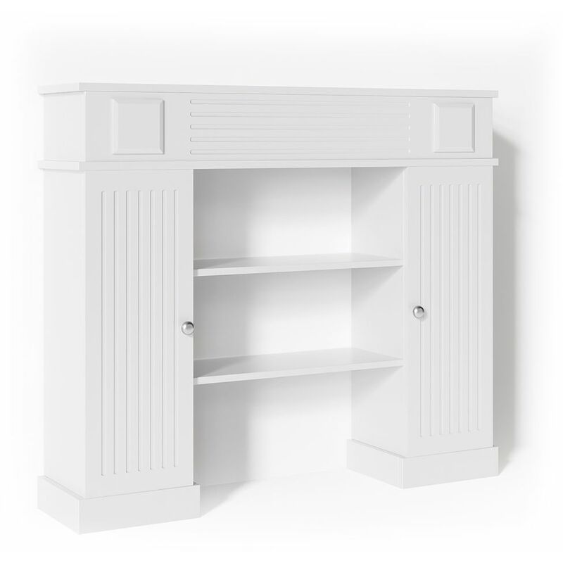 Vicco - Kaminumrandung , Weiß, 119.5 x 103 cm