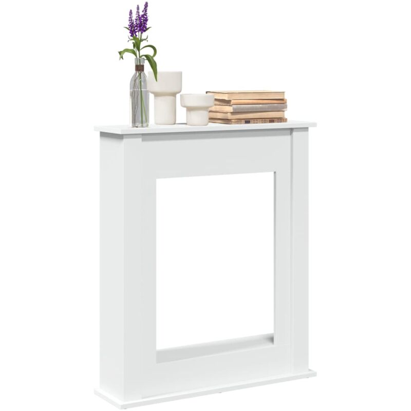 Kaminumrandung Weiß 75x20x87,5 cm Holzwerkstoff Vidaxl